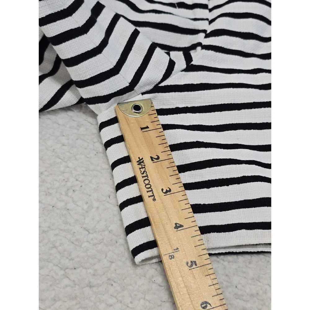 J.Crew Womens Striped‎ Textured Cotton Shorts Navy White Size 10 C4892